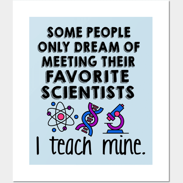 Science Teacher Design Wall Art by Sharayah